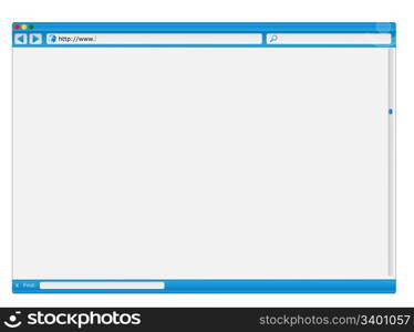 Blank Modern Internet Web Browser With Copyspace