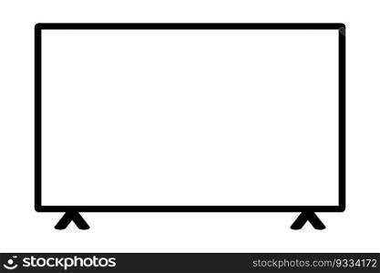 Blank modern tv screen template.