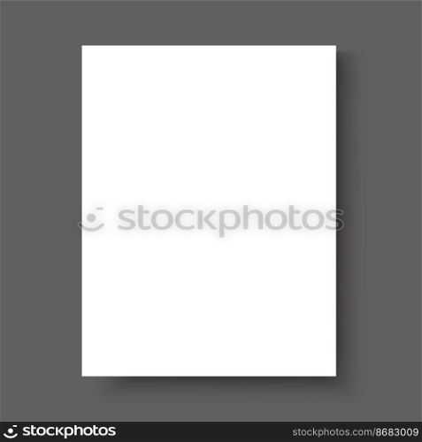 Blank notebook paper sheet vector illustration