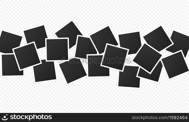 Blank of photo frame icon set. Photo cards with space for your image. Picture. Vector on transparent isolated background. EPS 10.. Blank of photo frame icon set. Photo cards with space for your image. Picture. Vector on transparent isolated background. EPS 10