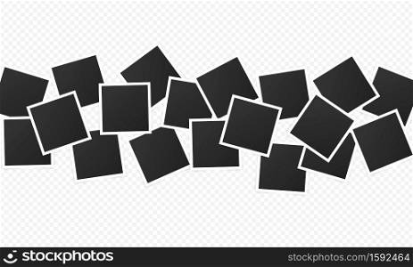 Blank of photo frame icon set. Photo cards with space for your image. Picture. Vector on transparent isolated background. EPS 10.. Blank of photo frame icon set. Photo cards with space for your image. Picture. Vector on transparent isolated background. EPS 10