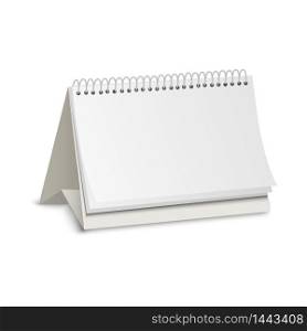 Blank paper calendar. Vector