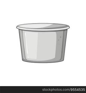 blank paper cup cartoon. cardboard drink, mug takeaway, black tea blank paper cup sign. isolated symbol vector illustration. blank paper cup cartoon vector illustration