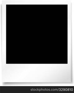 Blank photo background with a drop shadow