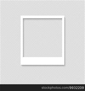Blank photo frame. Template for design. Vector illustration. Blank photo frame. Template for design
