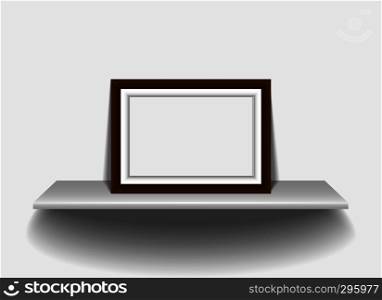 blank picture frame for photographs, blank frame on a white background. Vector illustration.
