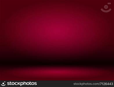 Blank purple Studio background with vignette. The blue background is illuminated by a light source.
