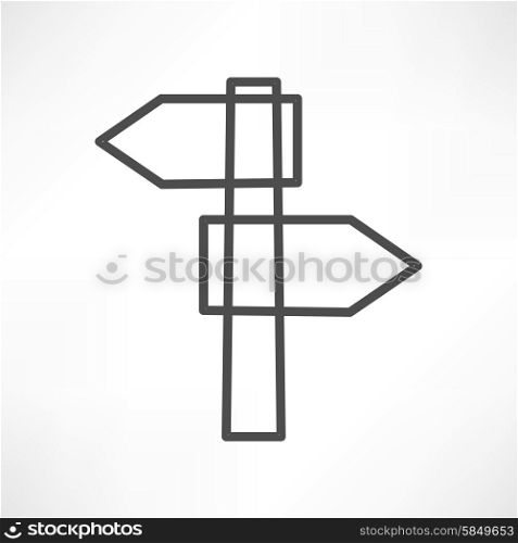 blank road sign icon