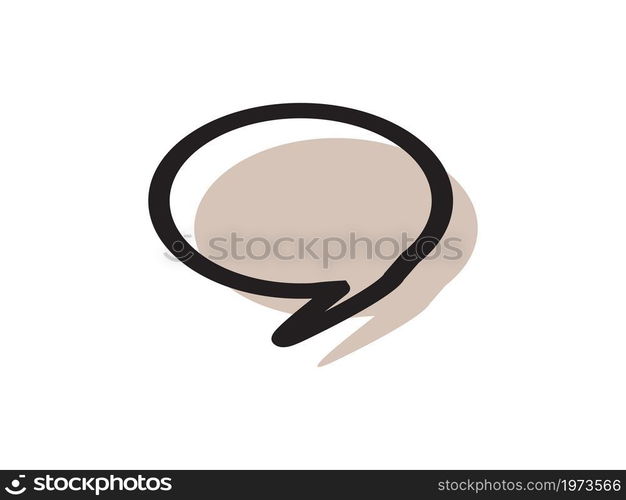 blank Speech Bubble Icon vector