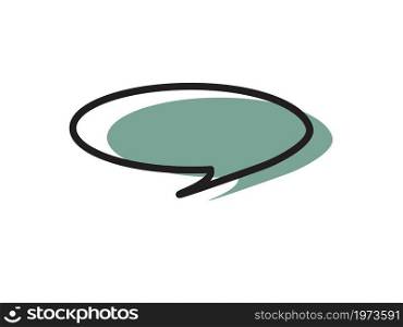 blank Speech Bubble Icon vector