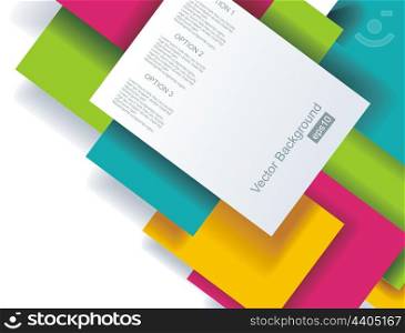 Blank square background for Your Text - Realistic 3D Vector Background