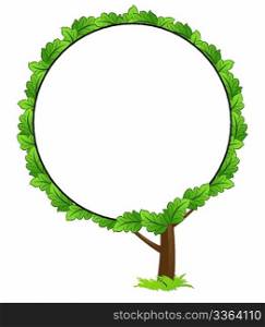 Blank tree frame icon