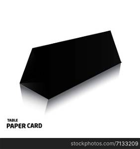 Blank trifold paper brochure mockup. Vector Illustration. Blank trifold paper brochure mockup. 3d Vector Illustration.