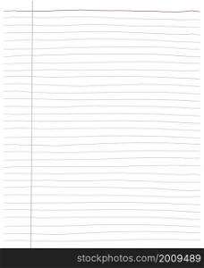 Blank white worksheet exercise book, Squared paper, hand drawn design, Vector EPS 10 illustration