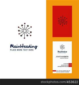 Blast Creative Logo and business card. vertical Design Vector