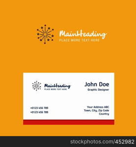 Blast logo Design with business card template. Elegant corporate identity. - Vector