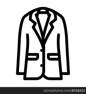 blazer outerwear female line icon vector. blazer outerwear female sign. isolated contour symbol black illustration. blazer outerwear female line icon vector illustration