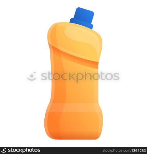 Bleach bottle icon. Cartoon of bleach bottle vector icon for web design isolated on white background. Bleach bottle icon, cartoon style