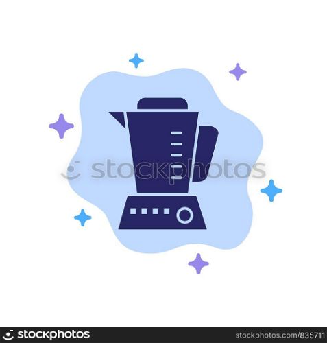 Blender, Electric, Home, Machine Blue Icon on Abstract Cloud Background