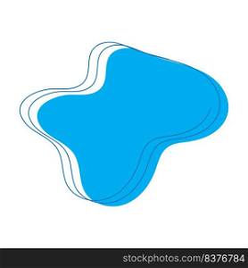 blob icon with four bumps vector illustration design