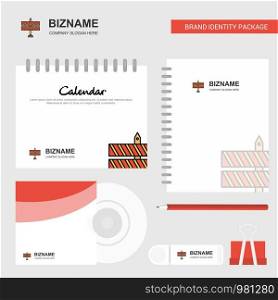 Block road sign Logo, Calendar Template, CD Cover, Diary and USB Brand Stationary Package Design Vector Template