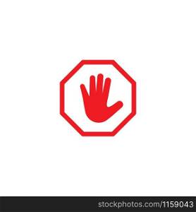 blocking Stop Icon vector template