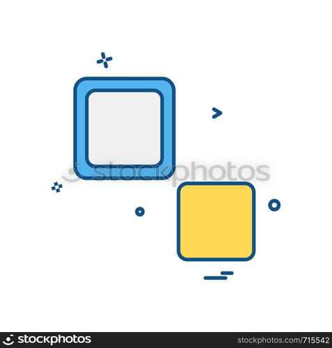 Blocks icon design vector