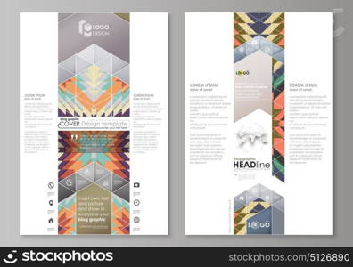 Blog graphic business templates. Page website design template, abstract vector layout. Tribal pattern, geometrical ornament in ethno syle, ethnic hipster backdrop, vintage fashion background.. Blog graphic business templates. Page website design template, easy editable abstract vector layout. Tribal pattern, geometrical ornament in ethno syle, ethnic hipster backdrop, vintage fashion background.