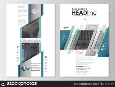 Blog graphic business templates. Page website design template, easy editable, abstract flat layout. Abstract business background, blurred image, urban landscape, modern stylish vector.