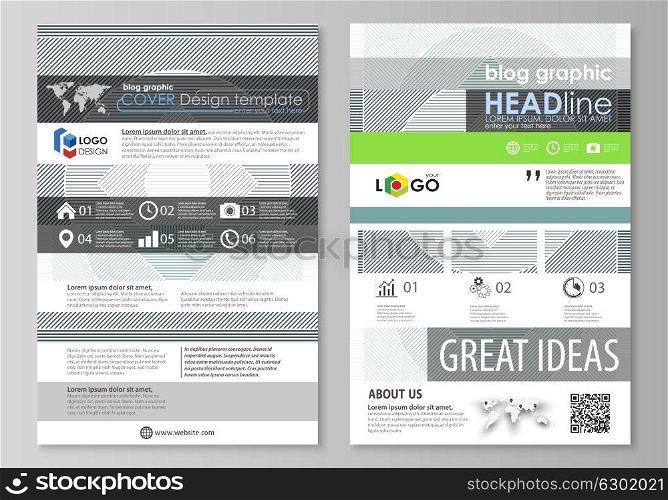 Blog graphic business templates. Page website design template, easy editable abstract vector layout. Minimalistic background with lines. Gray color geometric shapes forming simple beautiful pattern.. Blog graphic business templates. Page website design template, easy editable abstract vector layout. Minimalistic background with lines. Gray color geometric shapes forming simple beautiful pattern