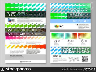 Blog graphic business templates. Page website design template, easy editable vector layout. Colorful rectangles, moving dynamic shapes forming abstract polygonal style background.. Blog graphic business templates. Page website design template, easy editable abstract vector layout. Colorful rectangles, moving dynamic shapes forming abstract polygonal style background.
