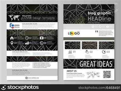 Blog graphic business templates. Page website design template, easy editable vector layout. Celtic pattern. Abstract ornament, geometric vintage texture, medieval classic ethnic style.. Blog graphic business templates. Page website design template, easy editable abstract vector layout. Celtic pattern. Abstract ornament, geometric vintage texture, medieval classic ethnic style.