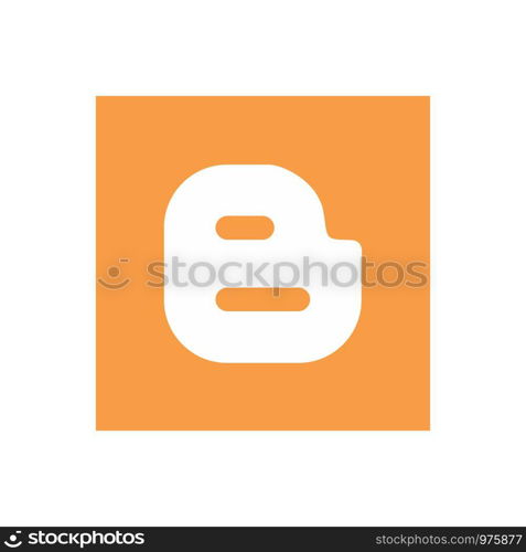 Blogger icon design vector