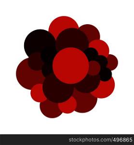 Blood cells flat icon isolated on white background. Blood cells flat icon