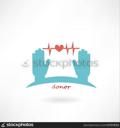 Blood Donation Concept Illustration. Flat modern style vector design