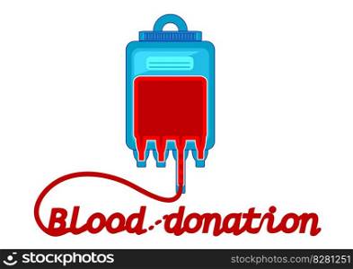 blood donation vector illustration isolated on white background