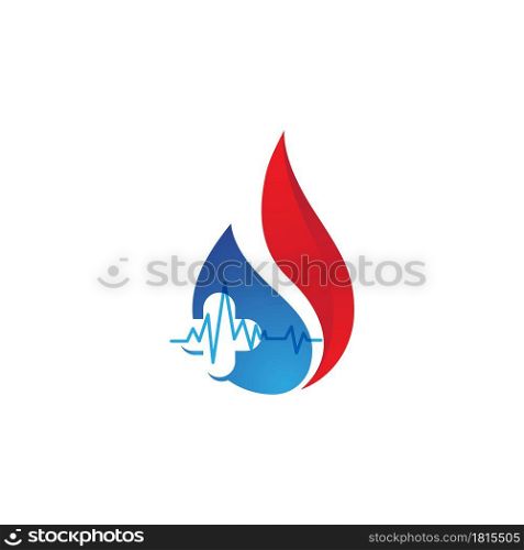 Blood Donor icon template vector illustration design