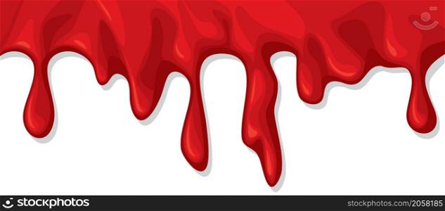 Blood dripping (flowing) vector illustration