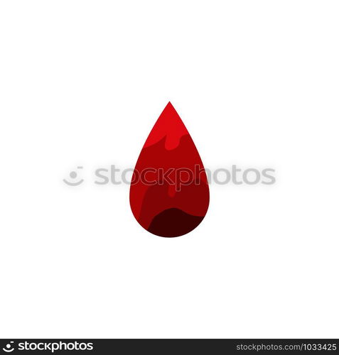 Blood drop donor vector illustration