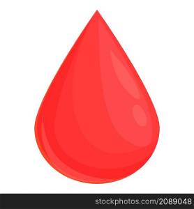 Blood drop icon cartoon vector. Droplet shape. Tear anemia. Blood drop icon cartoon vector. Droplet shape