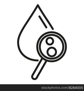 Blood drop icon outline vector. Health virus. Person infection. Blood drop icon outline vector. Health virus