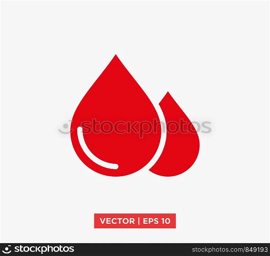 Blood Drop Icon Vector Illustration
