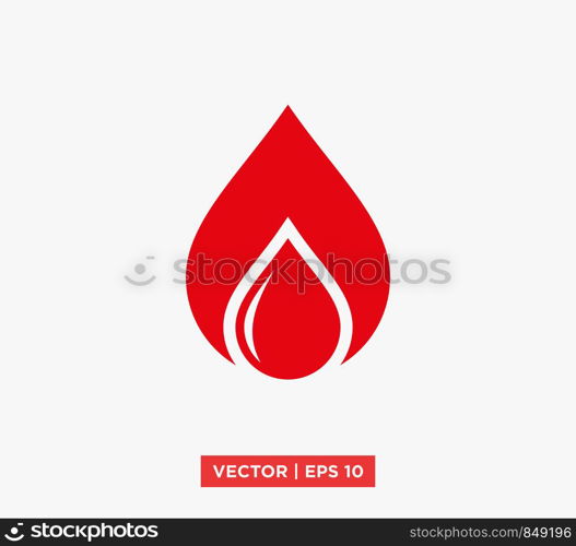 Blood Drop Icon Vector Illustration