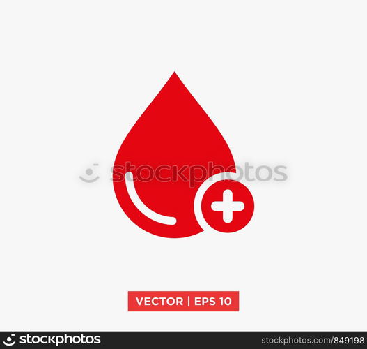 Blood Drop Icon Vector Illustration