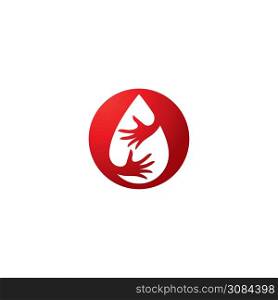 Blood drop logo images illustration design