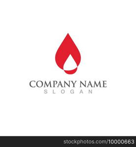  Blood drop logo vector illustration icon 