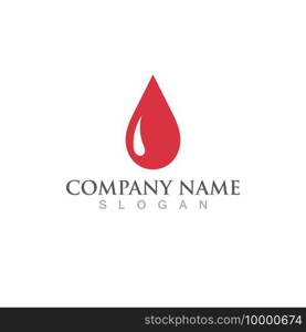  Blood drop logo vector illustration icon 