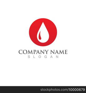  Blood drop logo vector illustration icon 