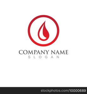  Blood drop logo vector illustration icon 