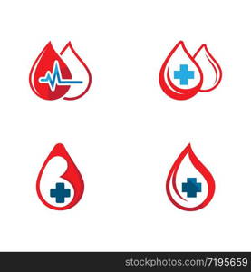 Blood drop vector icon illustration design